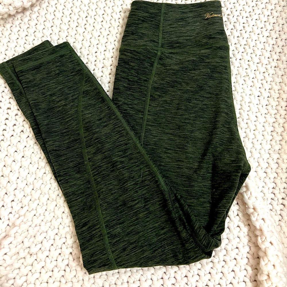 Green Victoria’s Secret soft leggings